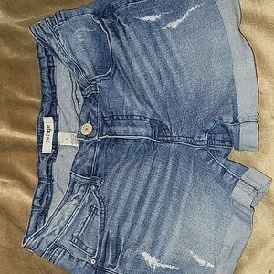 Refuge Distressed denim shorts